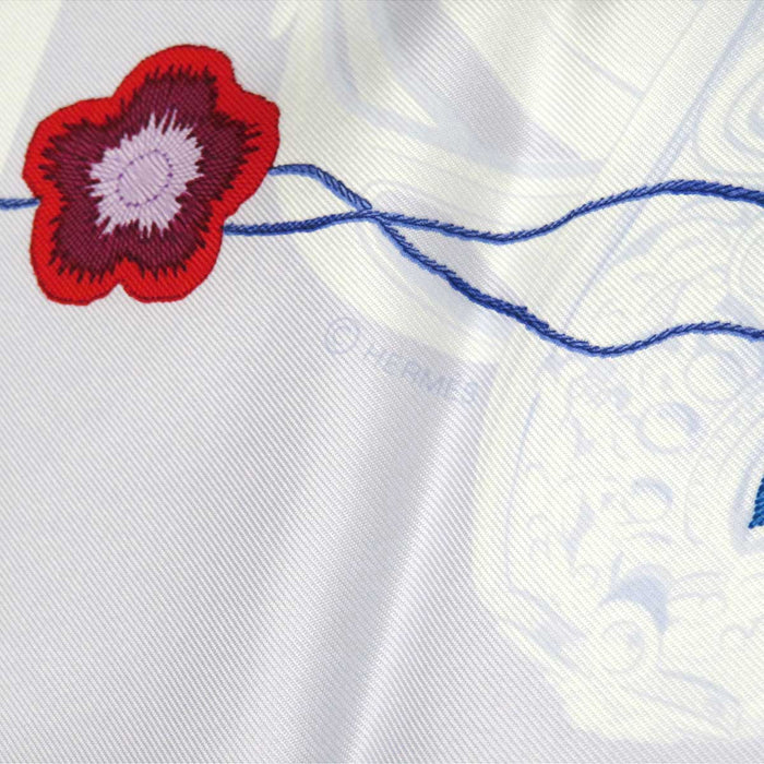 HERMES
BRIDES de GALA Flower Scarf Large Silk
Carré 90 Brides Fleuries Bride Fleuri