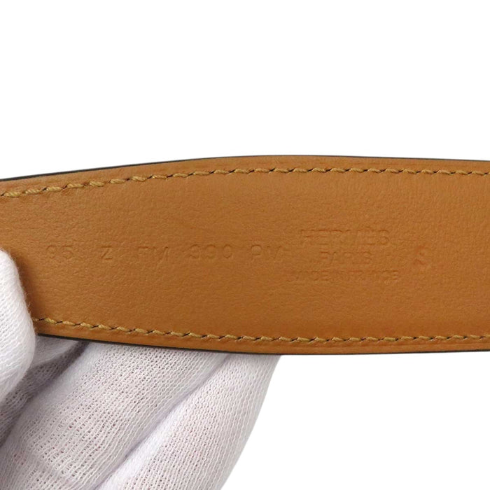 HERMES 
Z刻印 2021年 ロゴ シルバーカラーメタル 
ロデオ ベルト