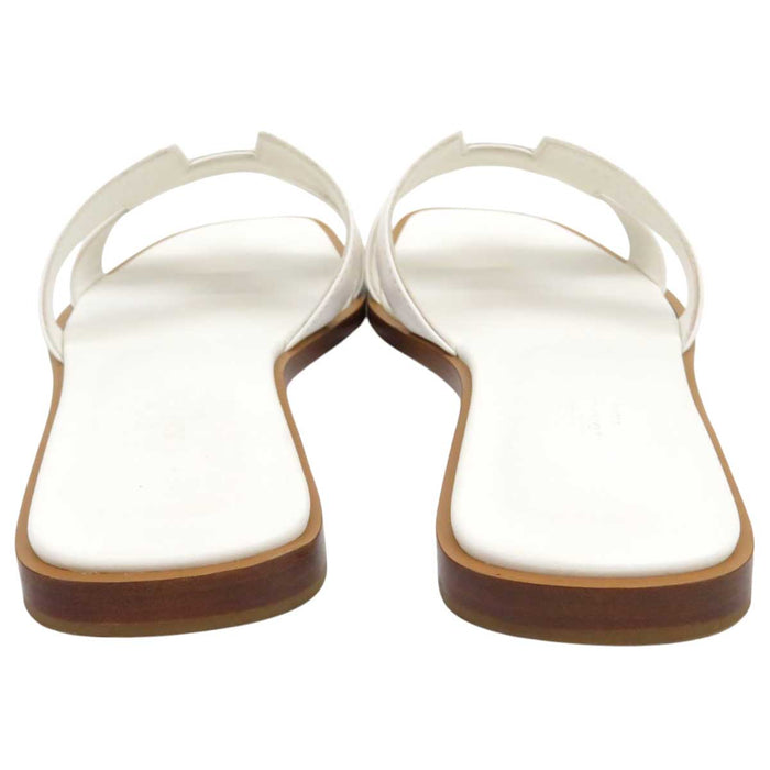 HERMES 
H アッシュ ロゴ フラット 
オラン サンダル