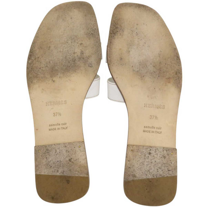 HERMES 
H アッシュ ロゴ フラット 
オラン サンダル