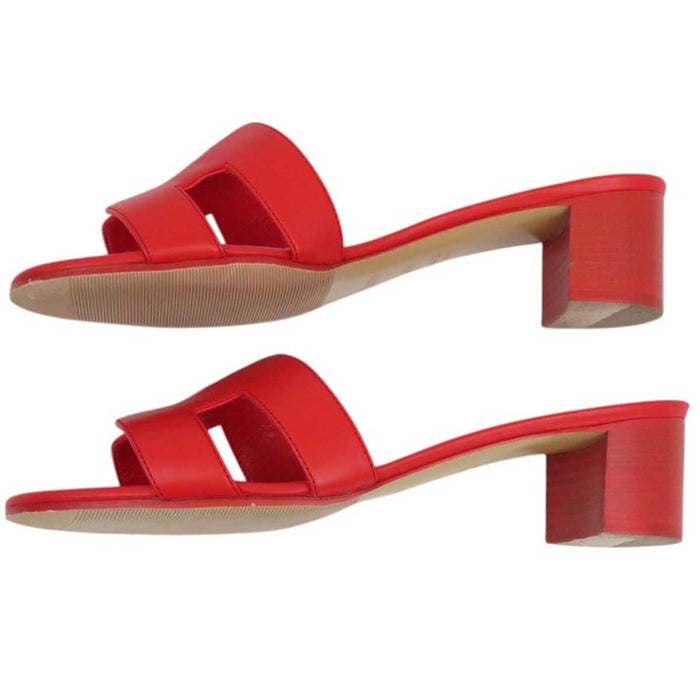 HERMES 
H アッシュ ロゴ ミュール 
オアジス サンダル