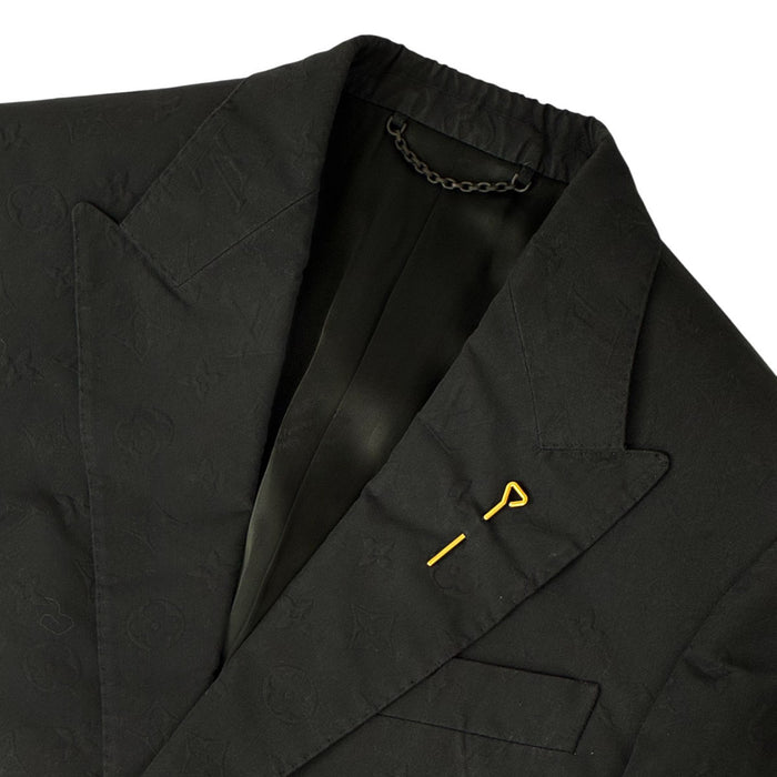 LOUIS VUITTON 
LV ロゴ 総柄 コットン RM211Q ZDC HKJ42E 
モノグラム テーラードジャケット