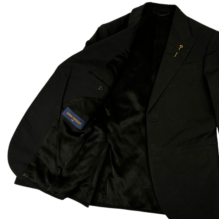 LOUIS VUITTON 
LV ロゴ 総柄 コットン RM211Q ZDC HKJ42E 
モノグラム テーラードジャケット