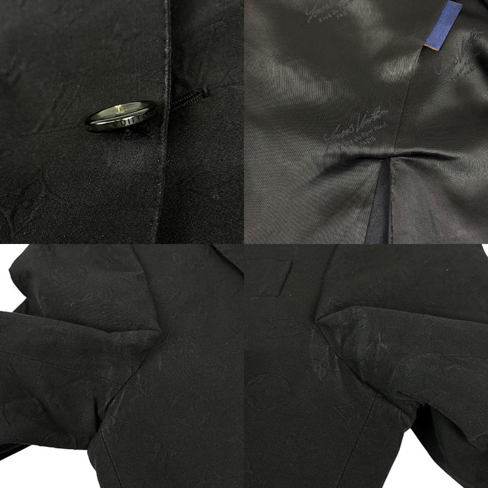 LOUIS VUITTON 
LV ロゴ 総柄 コットン RM211Q ZDC HKJ42E 
モノグラム テーラードジャケット