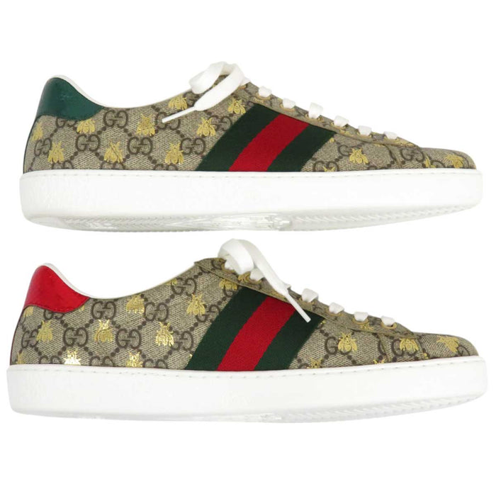 GUCCI 
エース ウェブストライプ ローカット 総柄 
ACE GGスプリーム Bee スニーカー