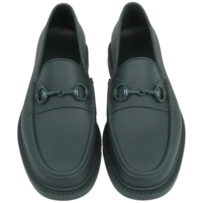 GUCCI 
ホースビット ラバー 
ラッカー フィニッシュ ローファー