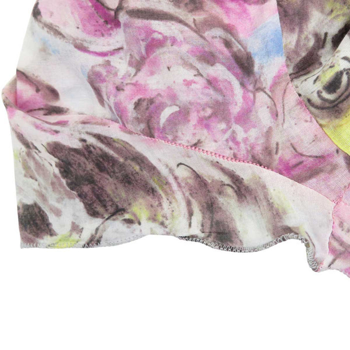 CHANEL 
COCO CC Logo 09P Lion Ribbon Cotton 
Coco Mark Camellia Short Sleeve Dress