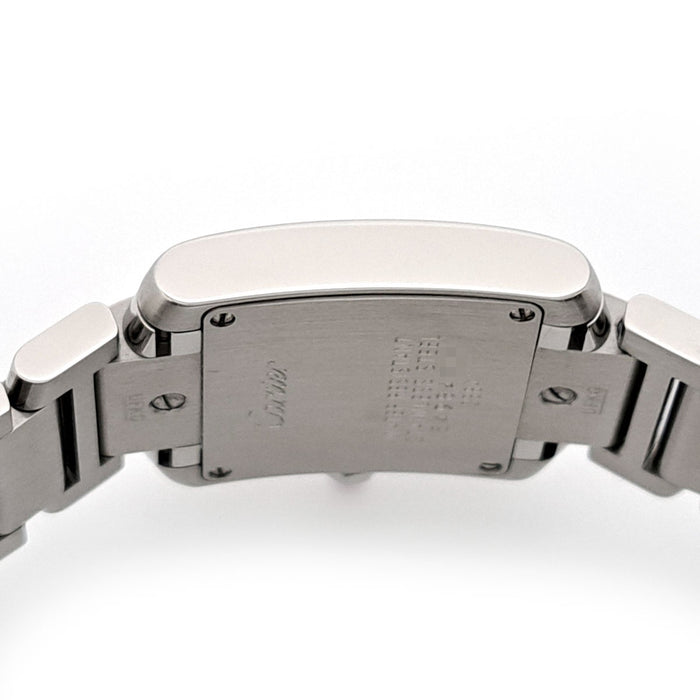 CARTIER 
Tank Française nacre rose 
avec certificat