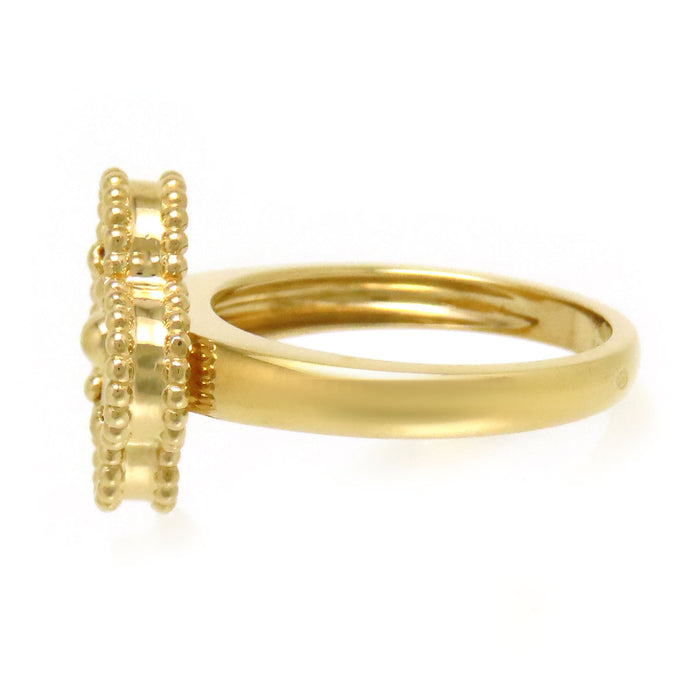 Van Cleef & Arpels 
Vintage Alhambra Guilloché Ring