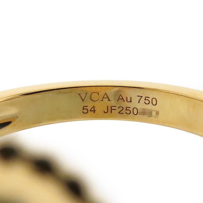 Van Cleef & Arpels 
Vintage Alhambra Guilloché Ring