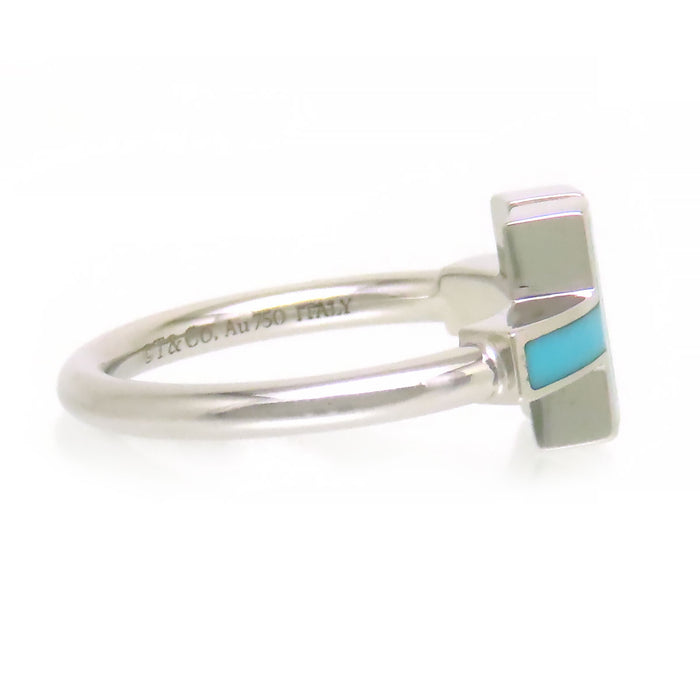 TIFFANY&Co. 
T Wire Ring Diamond Turquoise