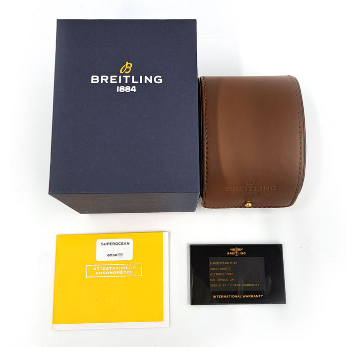 BREITLING 
Superocean II 42 
With box and warranty card Superocean 2