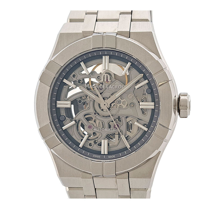 MAURICE LACROIX 
Icône Automatique Squelette 
Avec boîte et garantie