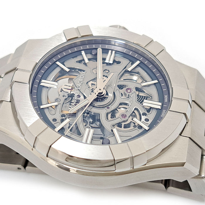MAURICE LACROIX 
Icône Automatique Squelette 
Avec boîte et garantie