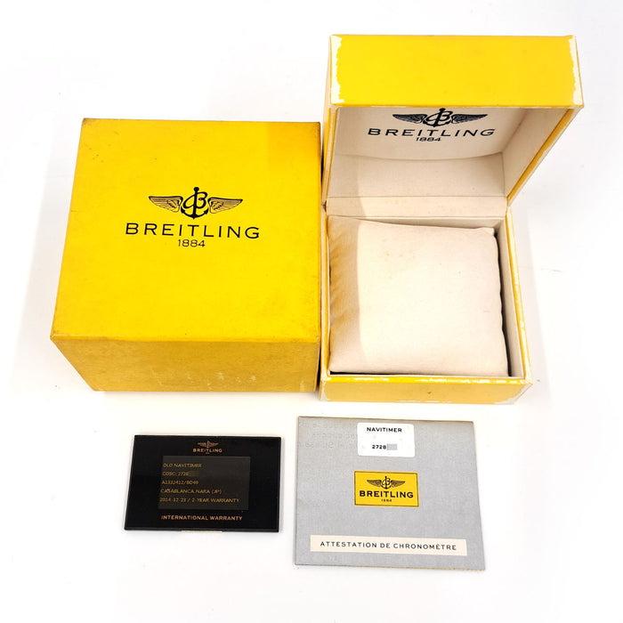 BREITLING
Old Navitimer
With box and warranty card