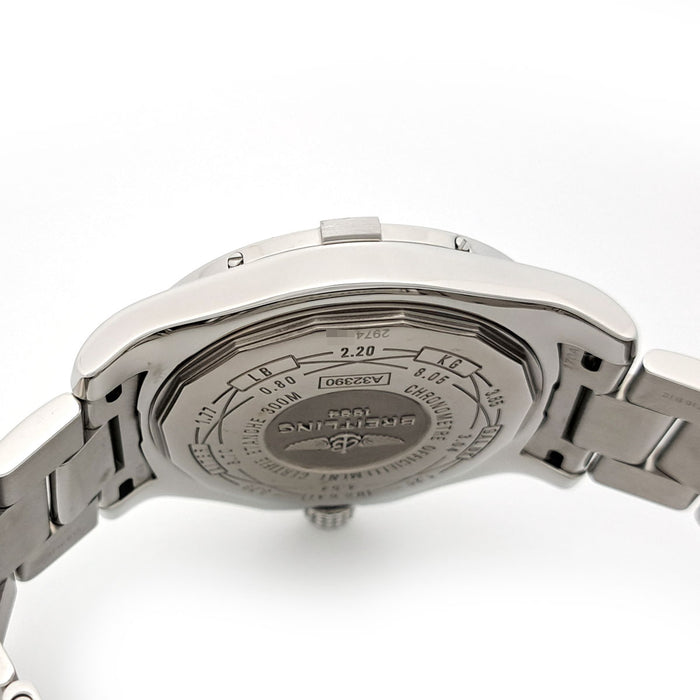BREITLING 
Avenger II GMT White Shell 
With box and warranty card Avenger 2
