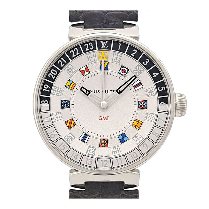 LOUIS VUITTON
Tambour Moon Dual Time
With Box and Warranty Card