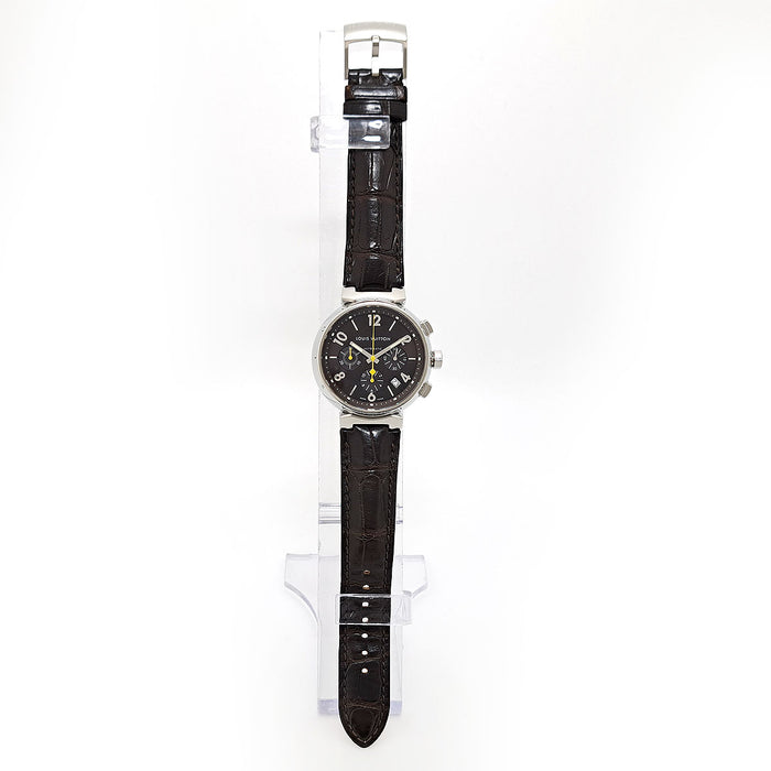 LOUIS VUITTON 
Tambour Chronograph 
With Box and Guarantee Card