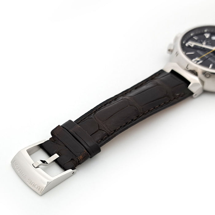 LOUIS VUITTON 
Tambour Chronograph 
With Box and Guarantee Card