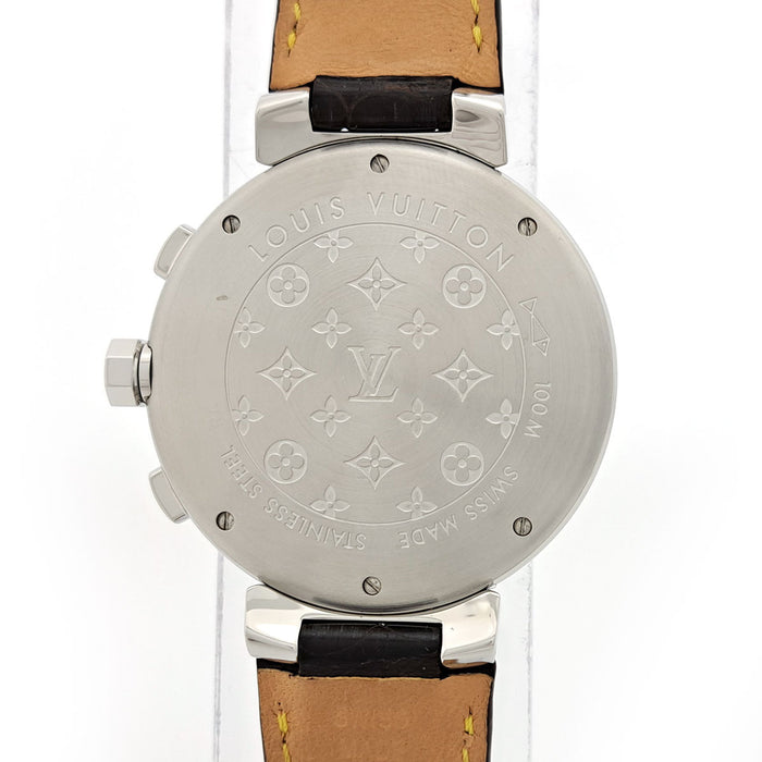 LOUIS VUITTON 
Tambour Chronograph 
With Box and Guarantee Card