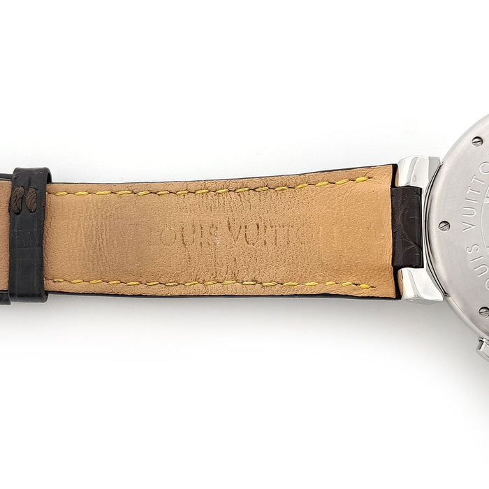 LOUIS VUITTON 
Tambour Chronograph 
With Box and Guarantee Card