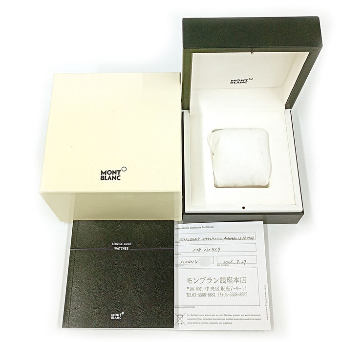 MONTBLANC 
White Star Legacy Moonphase 
With Box and Warranty Card