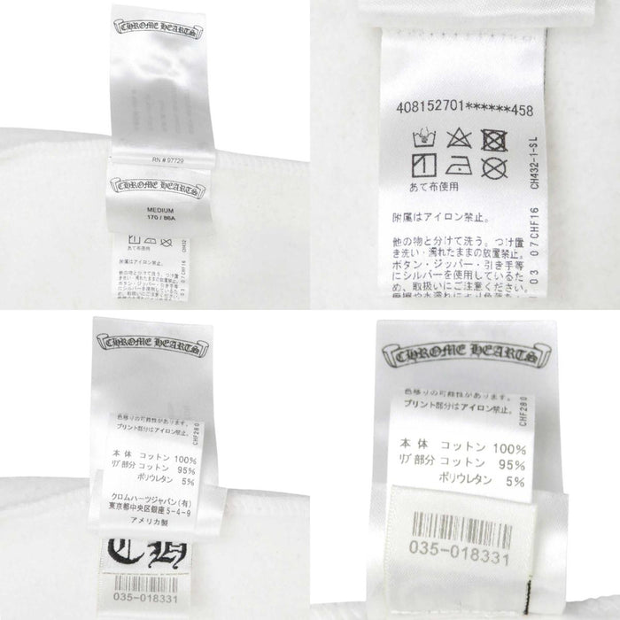 CHROME HEARTS 
Scroll Label CH Cross Sweat Cotton Parker 
Vertical Logo Hoodie