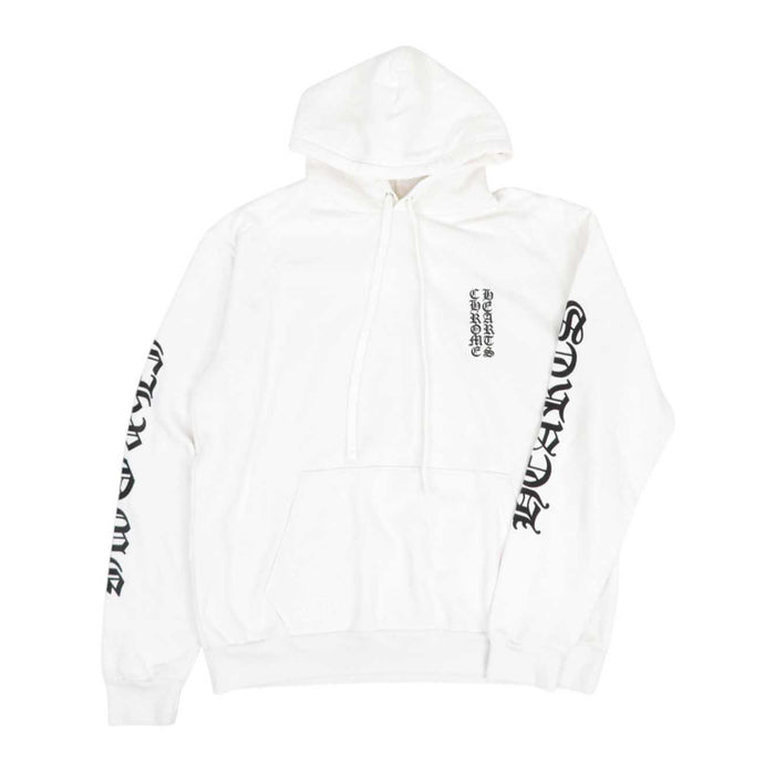 CHROME HEARTS 
Scroll Label CH Cross Sweat Cotton Parker 
Vertical Logo Hoodie