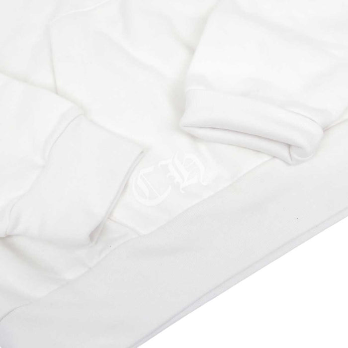 CHROME HEARTS 
Étiquette à défilement CH Croix Sweat-shirt en coton à capuche 
Logo vertical à capuche