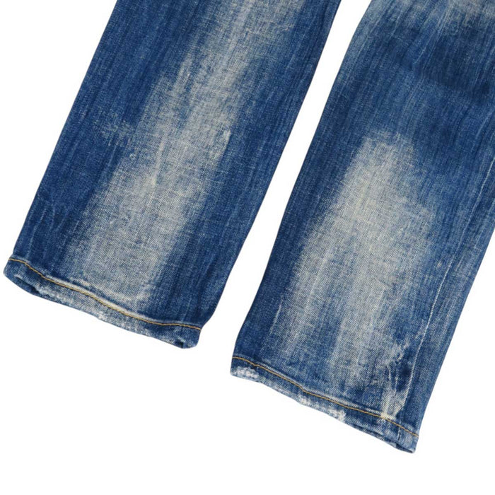 DSQUARED2 
Distressed Cotton Logo Button 
Skater Jean Skater Denim Pants