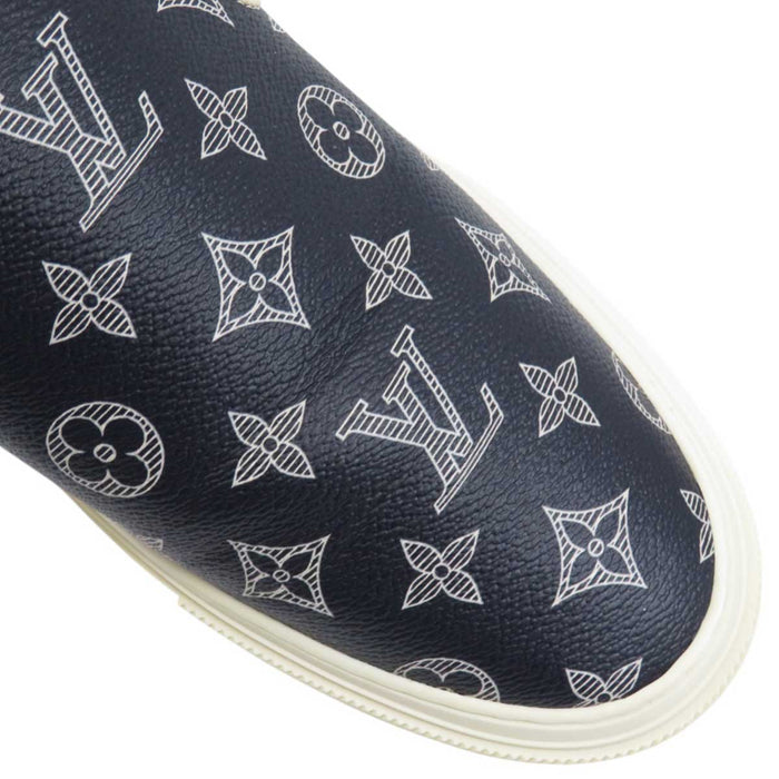 LOUIS VUITTON 
総柄 LV ロゴ 18年 モノグラム 1A4BHP スニーカー 
トロカデロライン モノグラムインク スリッポン