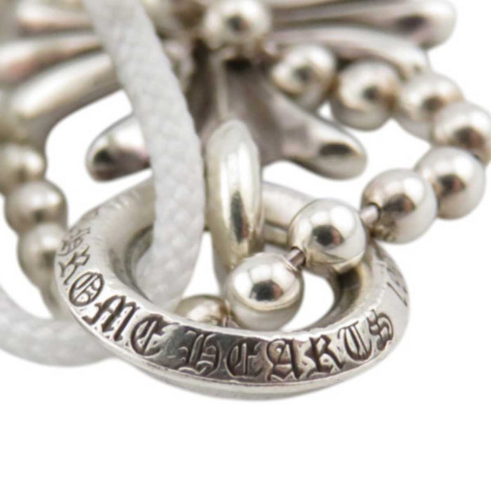 CHROME HEARTS 
TINY CH CROIX 1998刻印 Argent 
Petit pendentif croix CH Collier à chaîne à billes