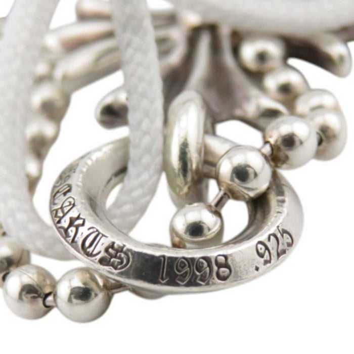 CHROME HEARTS 
TINY CH CROIX 1998刻印 Argent 
Petit pendentif croix CH Collier à chaîne à billes