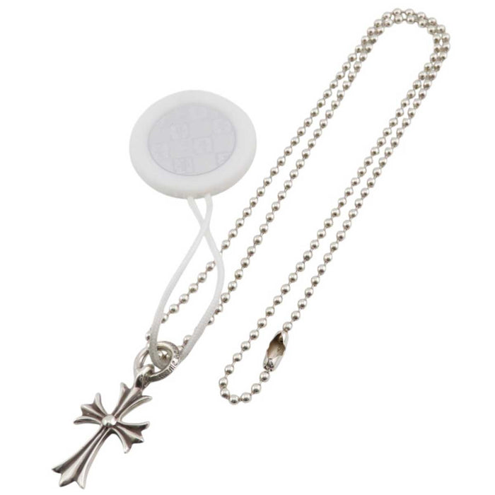 CHROME HEARTS 
TINY CH CROIX 1998刻印 Argent 
Petit pendentif croix CH Collier à chaîne à billes