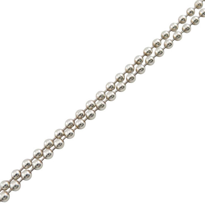 CHROME HEARTS 
TINY CH CROSS 1998 Engraving Silver 
Tiny CH Cross Charm Ball Chain Necklace