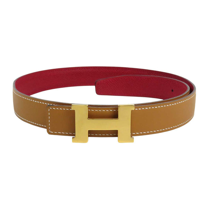 HERMES
□A H Ash Logo
Mini Constance Buckle Reversible Belt 23MM