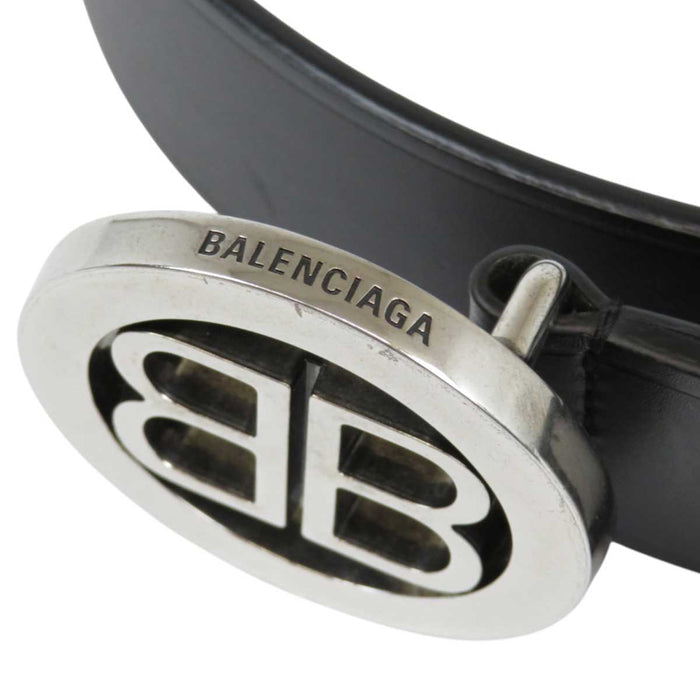 BALENCIAGA 
Round Logo 35MM 
Circle BB Buckle Belt