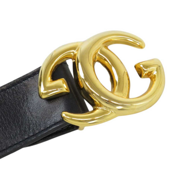 GUCCI
Old Gucci Gold Color Metal
Vintage GG Logo Buckle Belt 30MM