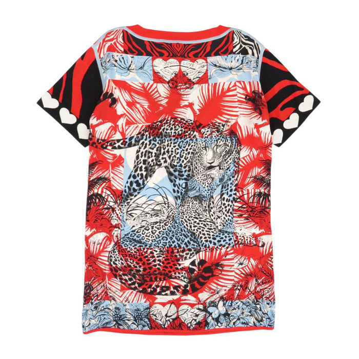 HERMES 
シルク 動物柄 ハート 半袖 
JUNGLE LOVE ショートスリーブ ワンピース