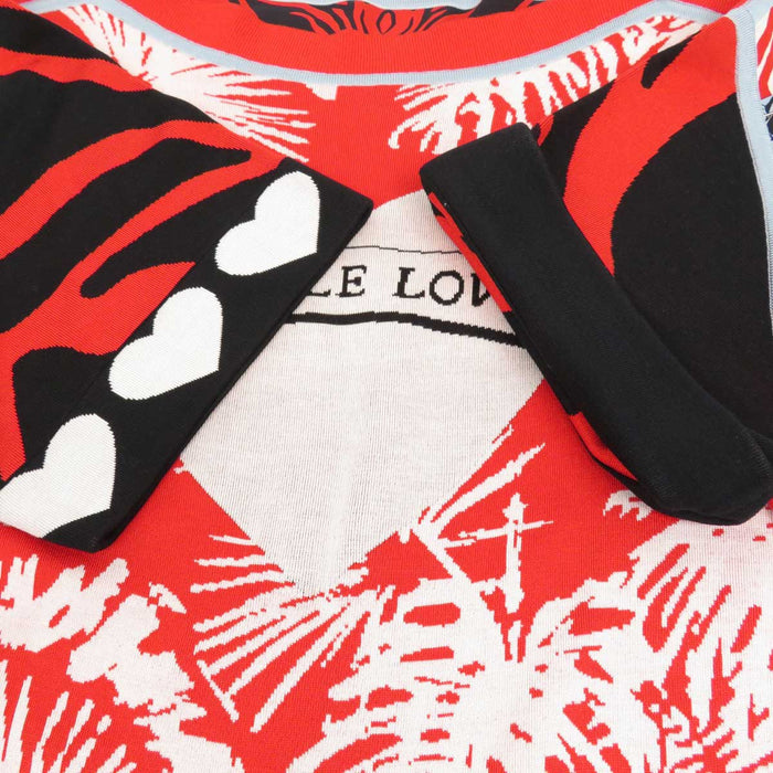 HERMES 
シルク 動物柄 ハート 半袖 
JUNGLE LOVE ショートスリーブ ワンピース