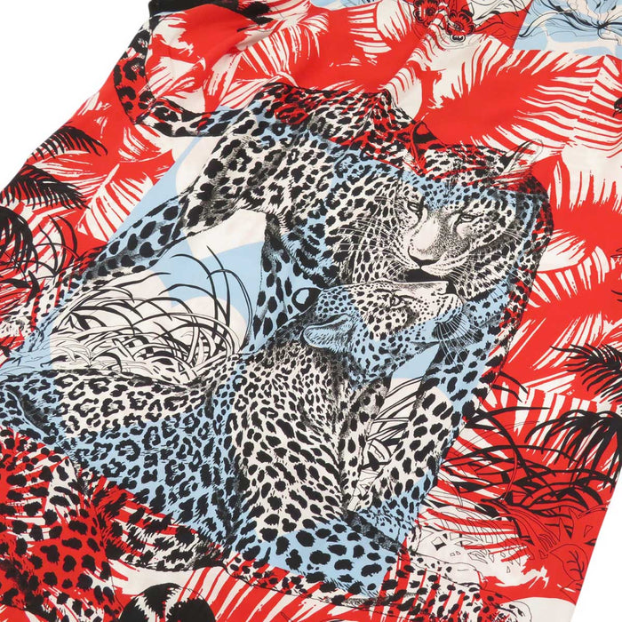 HERMES
Silk Animal Pattern Heart Short Sleeve
JUNGLE LOVE Short Sleeve Dress
