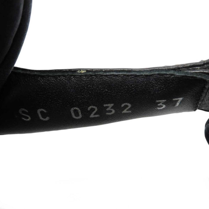 LOUIS VUITTON 
22年 LV ロゴ サークル レザー ファブリック 
プールピローライン サンダル