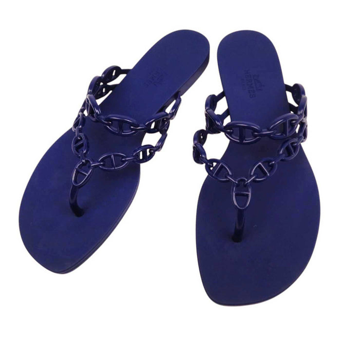 HERMES 
シェーヌ ダンクル フラット 
アイランド サンダル