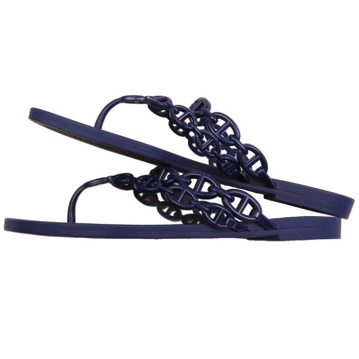 HERMES 
シェーヌ ダンクル フラット 
アイランド サンダル