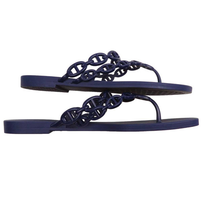 HERMES 
シェーヌ ダンクル フラット 
アイランド サンダル