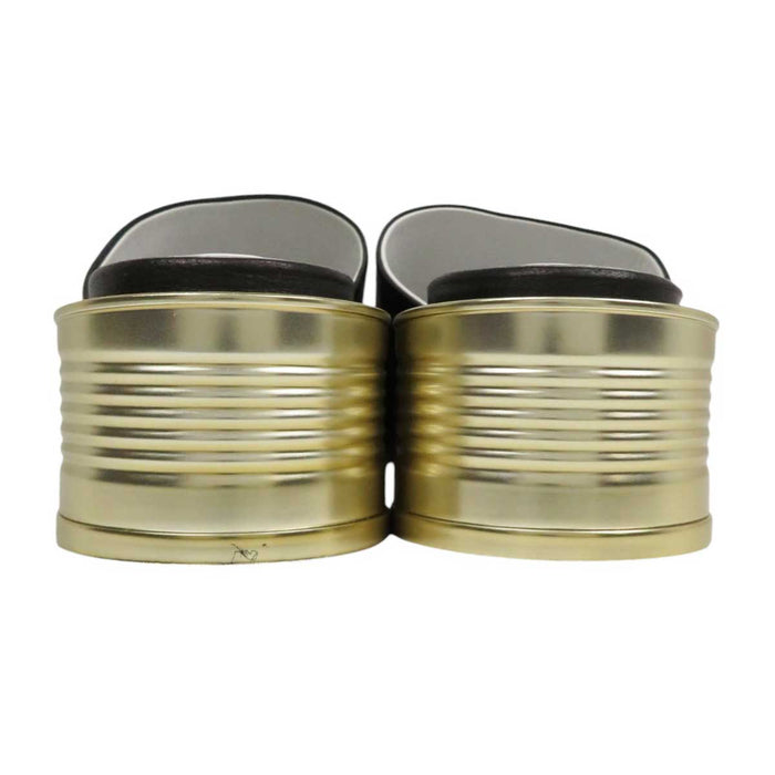 Maison Margiela 
ロゴ 缶ヒール オープントゥ スクエアトゥ 
MM6 レザー ミュール