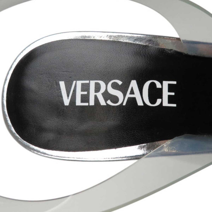 VERSACE
Medusa High Heel Pin Heel
Gianni Ribbon Metallic Sandals