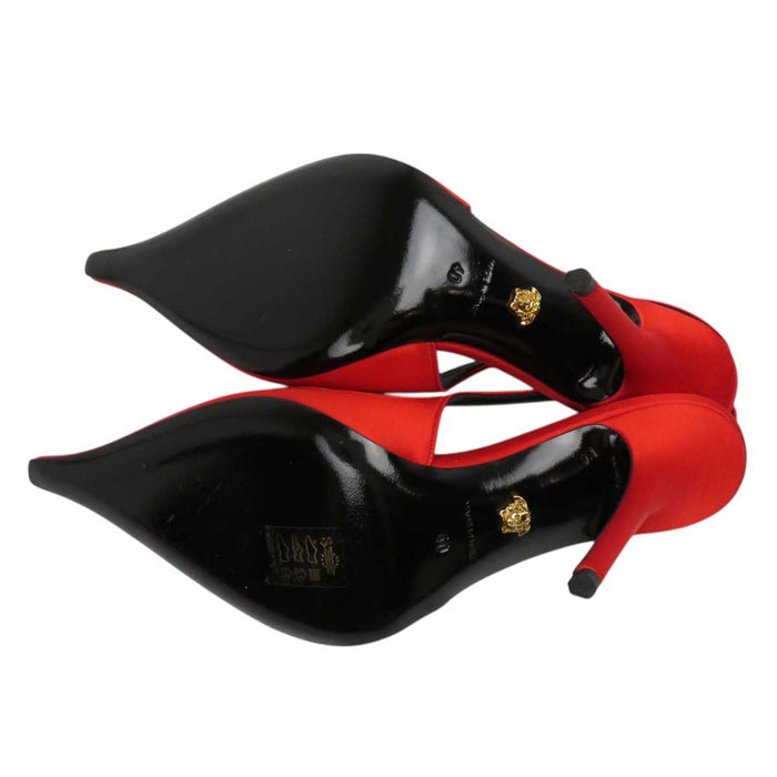 VERSACE
Medusa Rhinestone Satin Pin Heel
Slingback High Heel Pumps