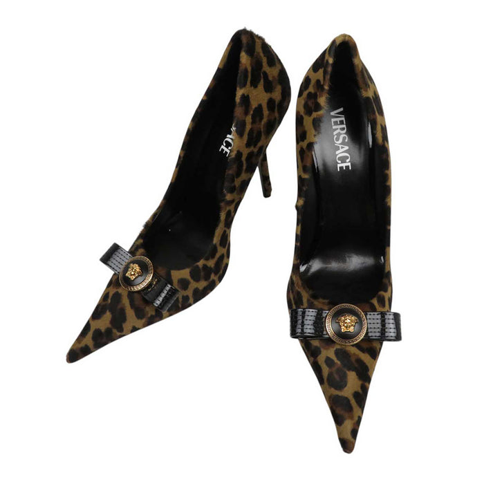 VERSACE
Medusa High Heel Pin Heel
Gianni Ribbon Leopard Pumps