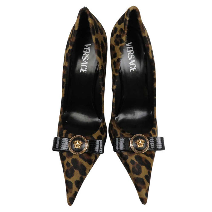 VERSACE
Medusa High Heel Pin Heel
Gianni Ribbon Leopard Pumps